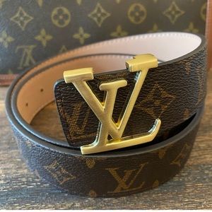 LV monogram belt
